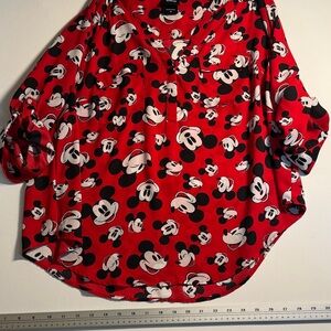 Disney Red Mickey Mouse Blouse